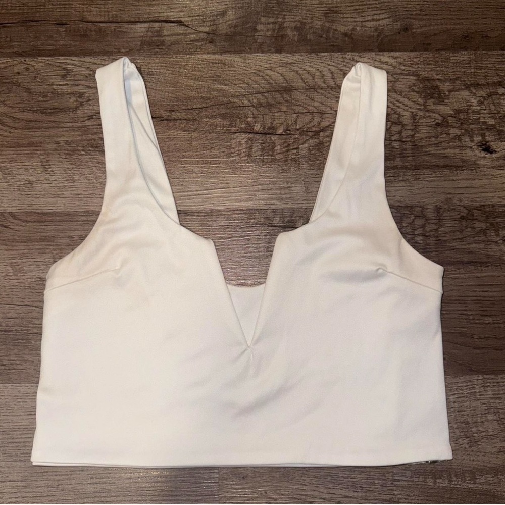 White Crop Top